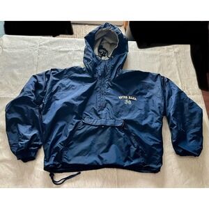 Steve and Barrys Notre Dame Fighting Irish Windbreaker Anorak Navy Blue Mens M